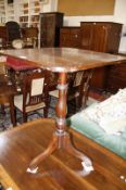 A Chippendale revival tripod table (A/F) and a rectangular top tripod table -2