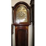 A 19th century mahogany inlaid eight-day longcase clock, Amyot of Norwich, 208cm high.