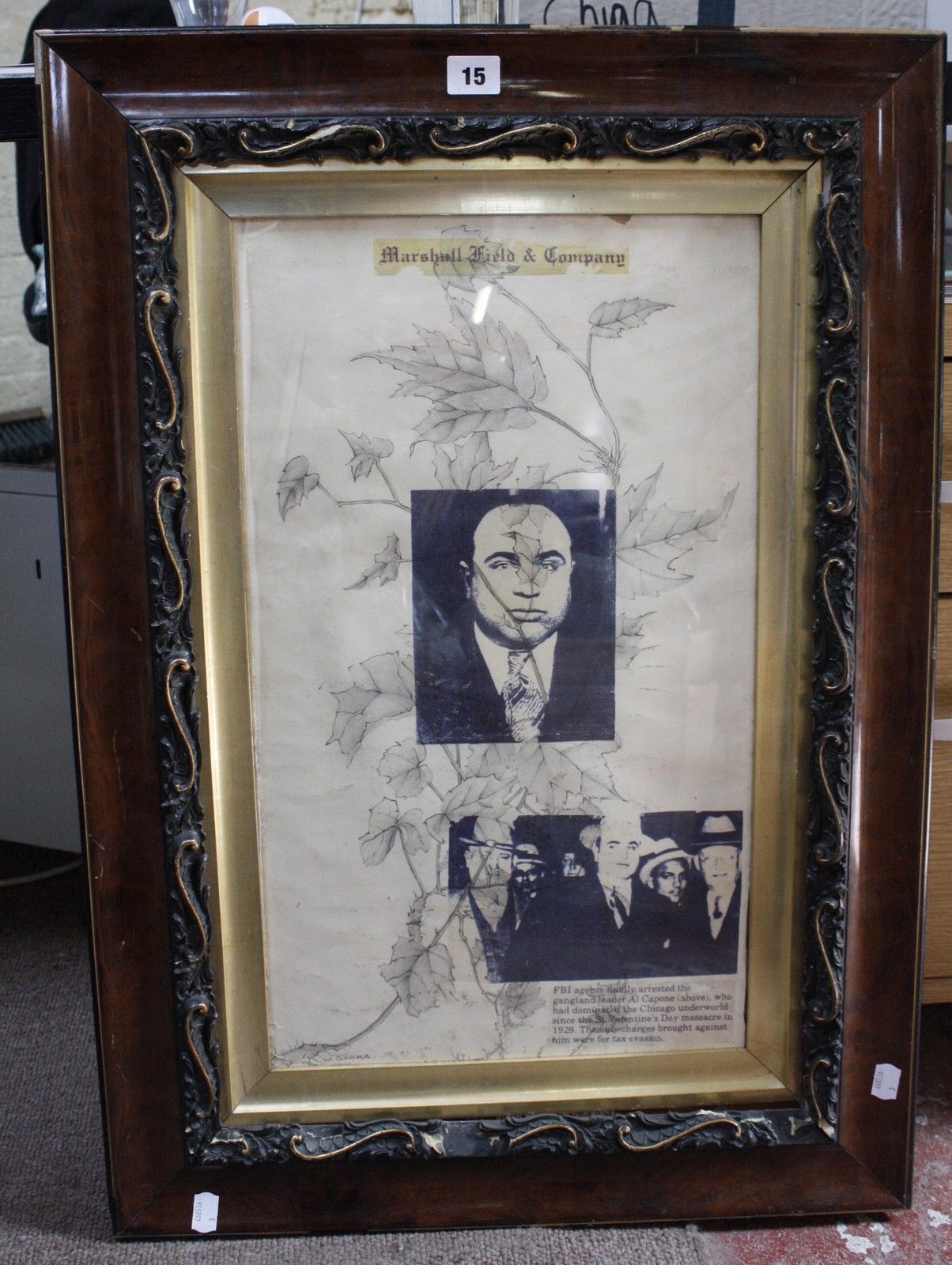 W.. Gorka (Contemporary) Al Capone Silkscreen and pencil Signed lower left 55cm x 32cm