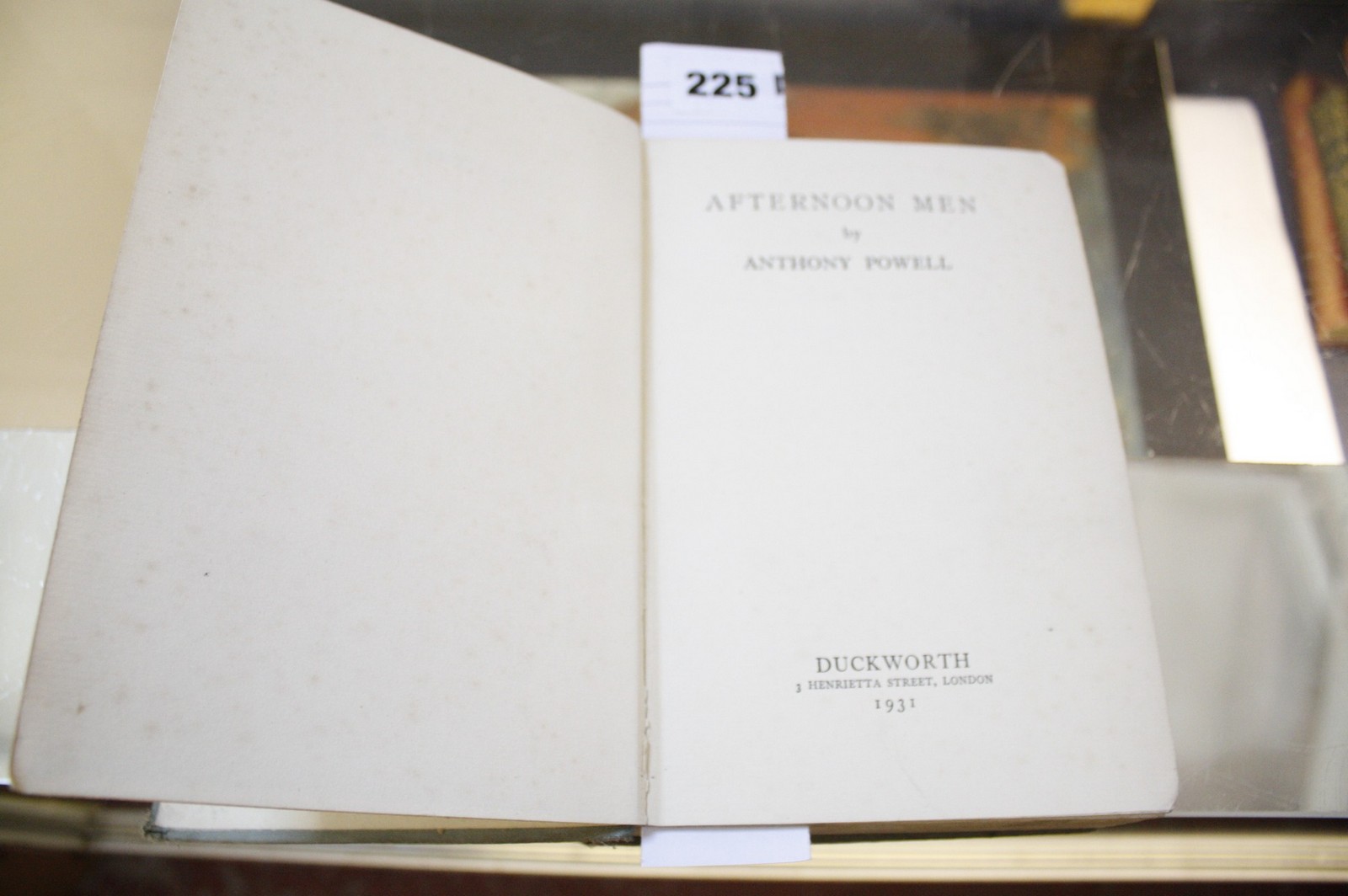 [BOOKS] Anthony Powell, Afternoon Men, 1st Edition, Duckworth, 1931 - Image 2 of 2