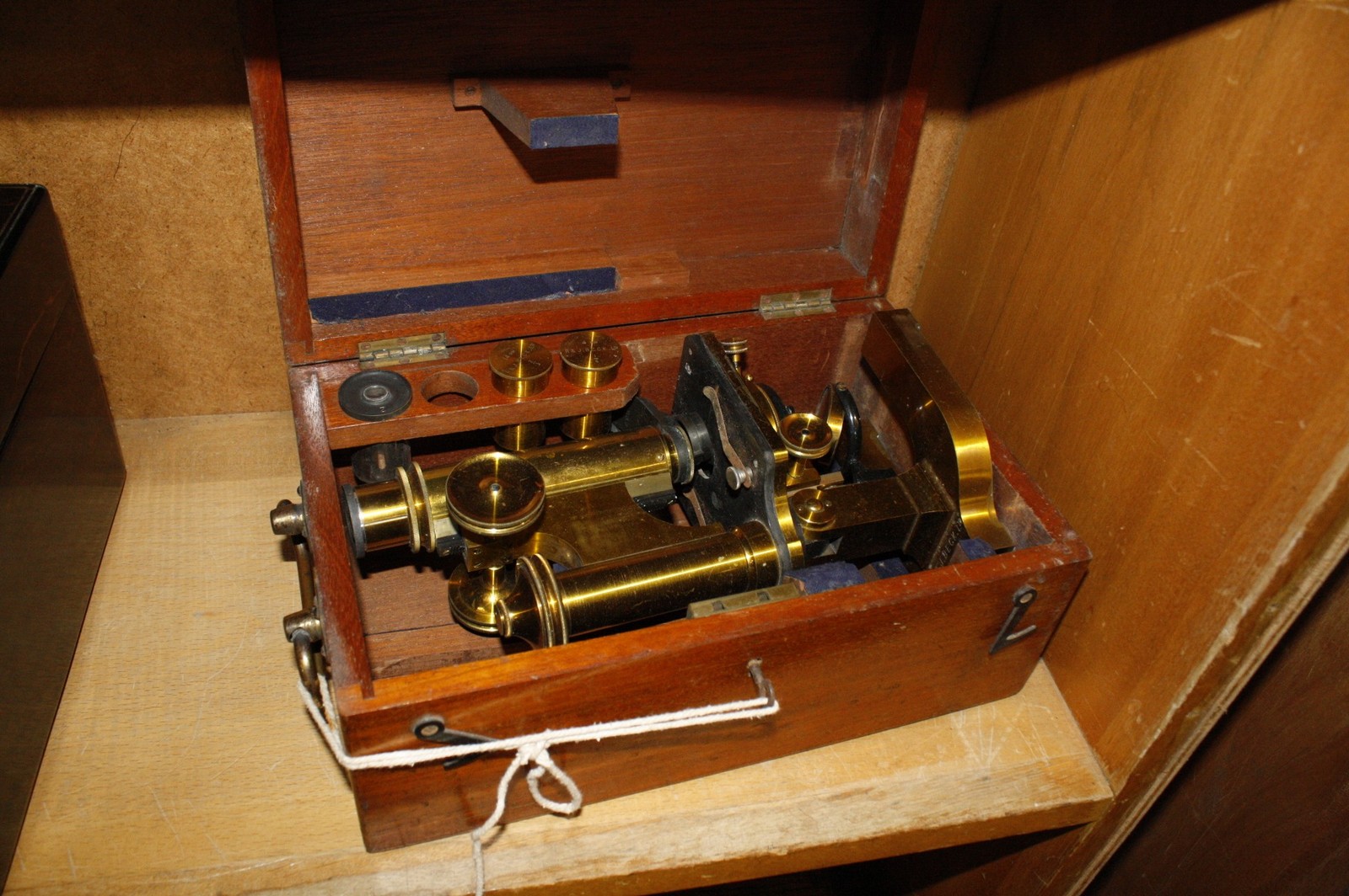 A R & J. Beck microscope in fitted wooden case