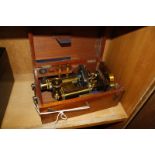 A R & J. Beck microscope in fitted wooden case