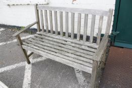 A teak garden bench Best Bid