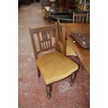 A set of six Edwardian dining chairs.