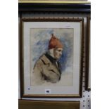 Solomon Alexander Hart, RA (1806-1881) Sailor 'Plymouth Aug. 1890' Watercolour Signed lower right
