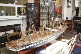A scale model of SS Great Britain, 210cm long approx. (AF) a boxed rivet from the vessel, O'