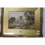 John Thwaite (19th Century School) Grasmere Church Watercolour Signed lower left 17cm x 25cm; And