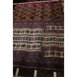 An Afghan Belouch tribal rug and a prayer rug -2