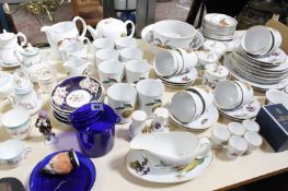 A quantity of assorted 19th Century and 20th Century tableware, to include Davenport, Ironstone,