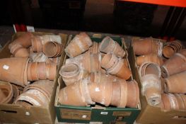 A quantity of terracotta flower pots (qty) Best Bid