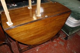 A 19th century mahogany gateleg table.107cm x 150cm Extended. Best Bid