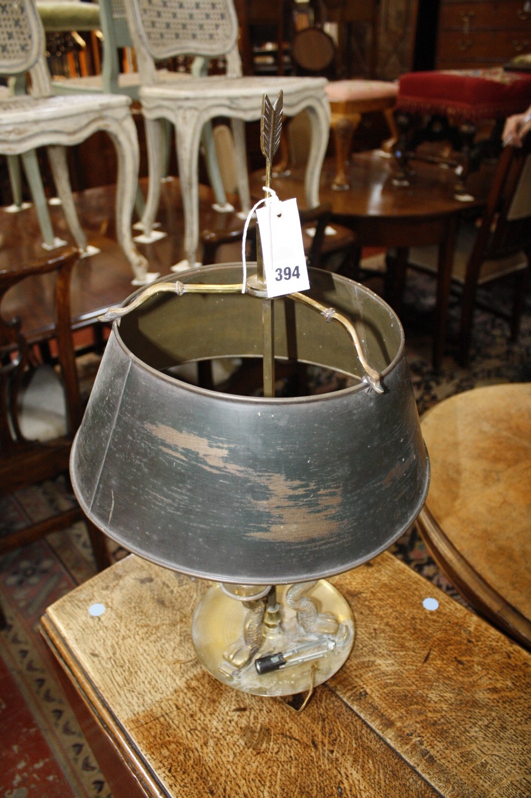 A French lampe bouilotte, circa 1835 (sold as parts)