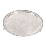 A silver circular salver by Elkington & Co  A silver circular salver by Elkington  &  Co.,