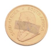 South Africa, gold Krugerrand 1983. Extremely fine, trace of sticker to obverse