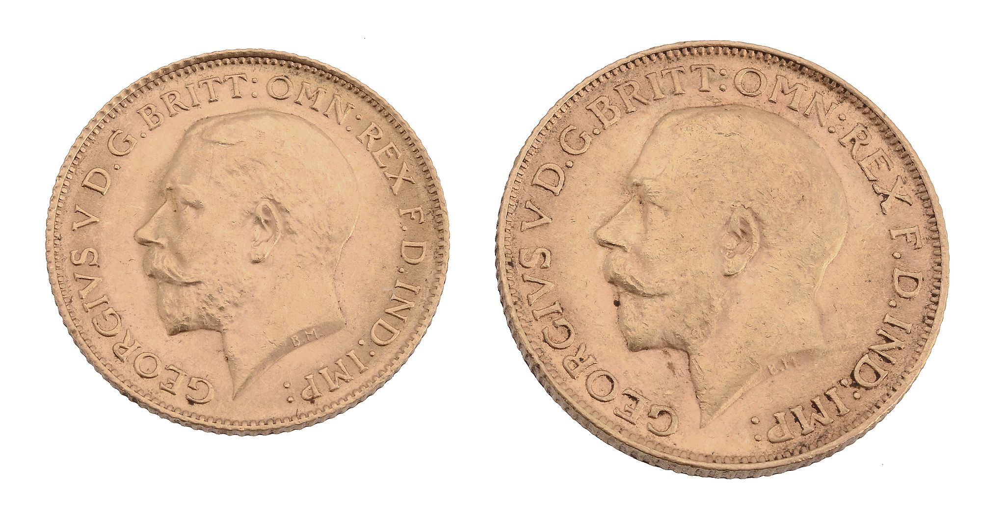 George V, Sovereign 1911, Half Sovereign 1914. Very fine (2)