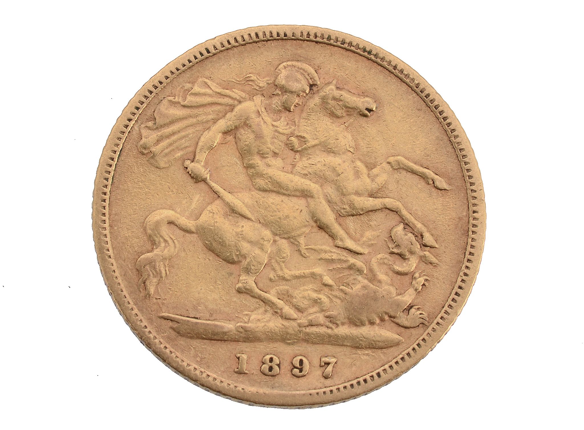 Victoria, Half Sovereign 1897. Fine