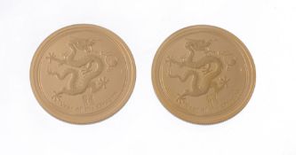 Australia, Elizabeth II, gold 50-Dollars, rev. Year of the Dragon, 1/2-oz fine gold (2).