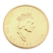 Canada, Elizabeth II, gold 50-Dollars 1996. Extremely fine