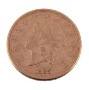 USA, 20 Dollar 1888, 34g