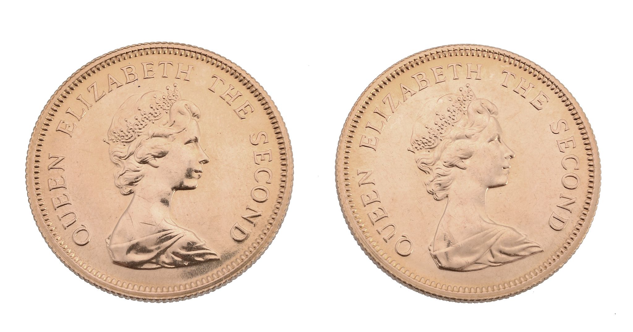 Hong Kong, Elizabeth II, gold 1000-Dollars 1975 (2). Good extremely fine (2) - Image 2 of 2