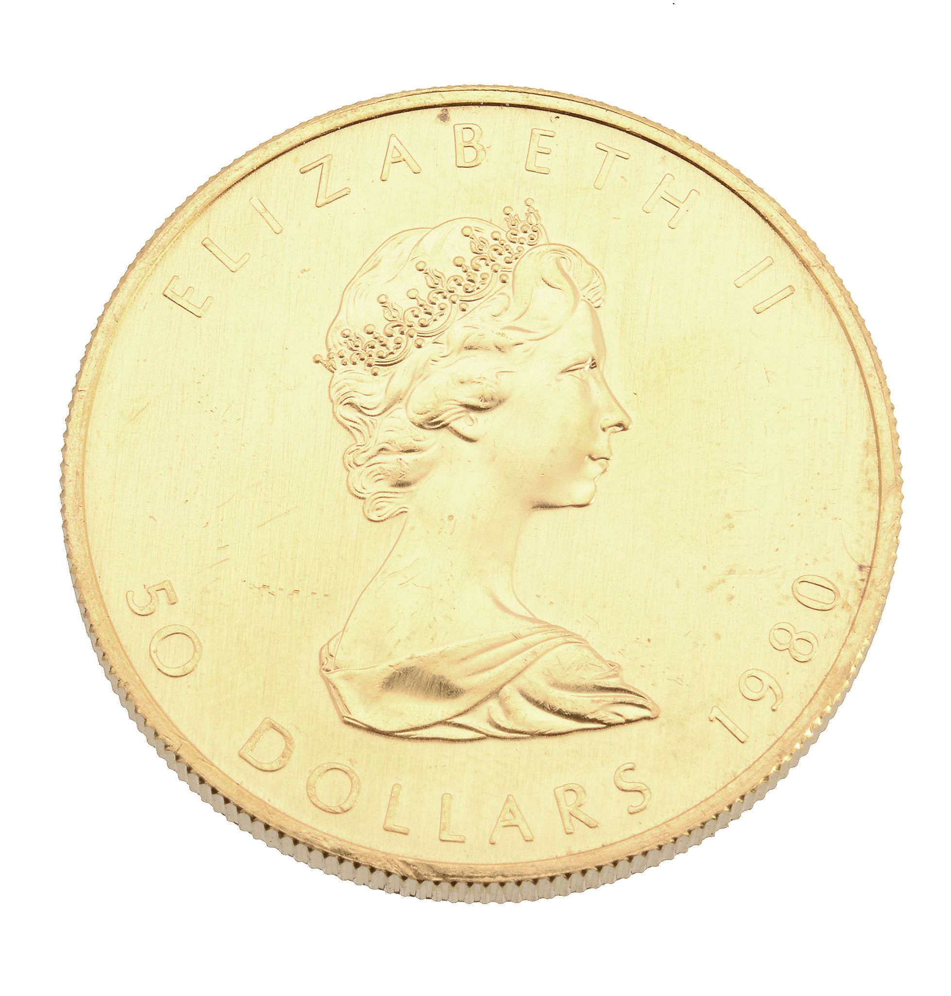 Canada, Elizabeth II, gold 50-Dollars 1980. Extremely fine