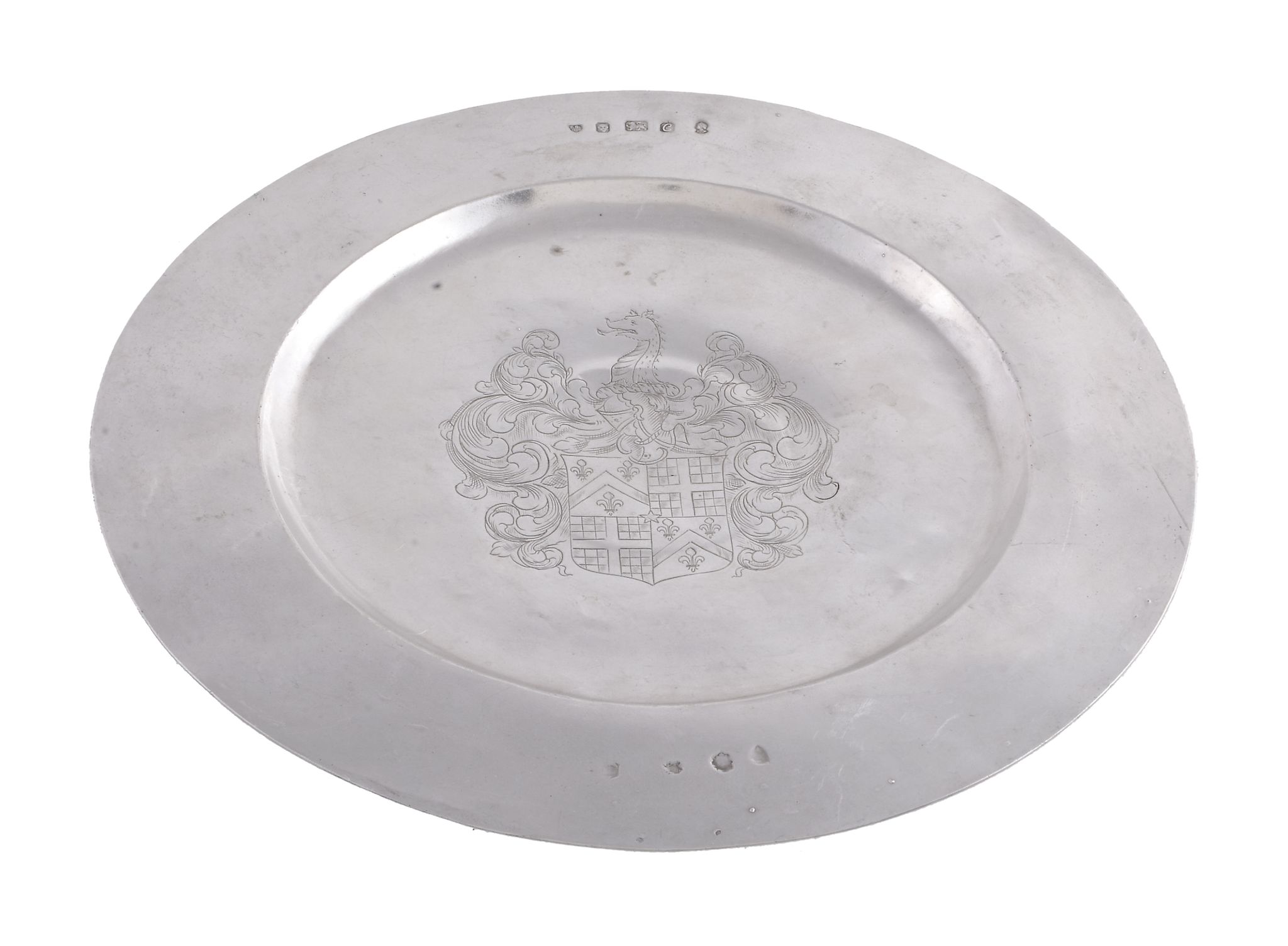 A silver footed salver by Friends of St George Anniversary Sales Ltd, London 1977, cast from 17th - Image 4 of 4