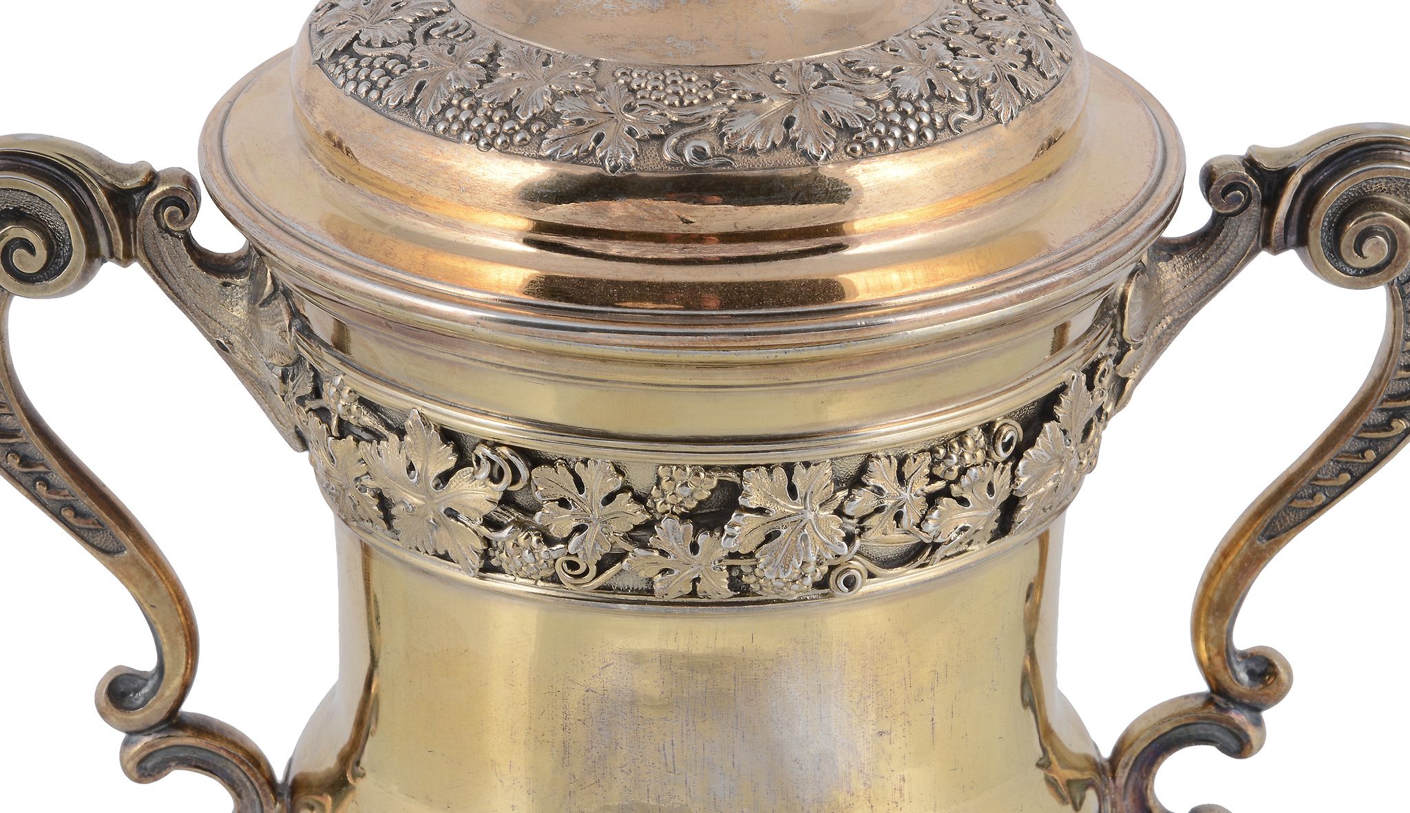 A late George III silver gilt campana shape cup and cover by John & Edward Edwards, London 1815, - Image 2 of 2