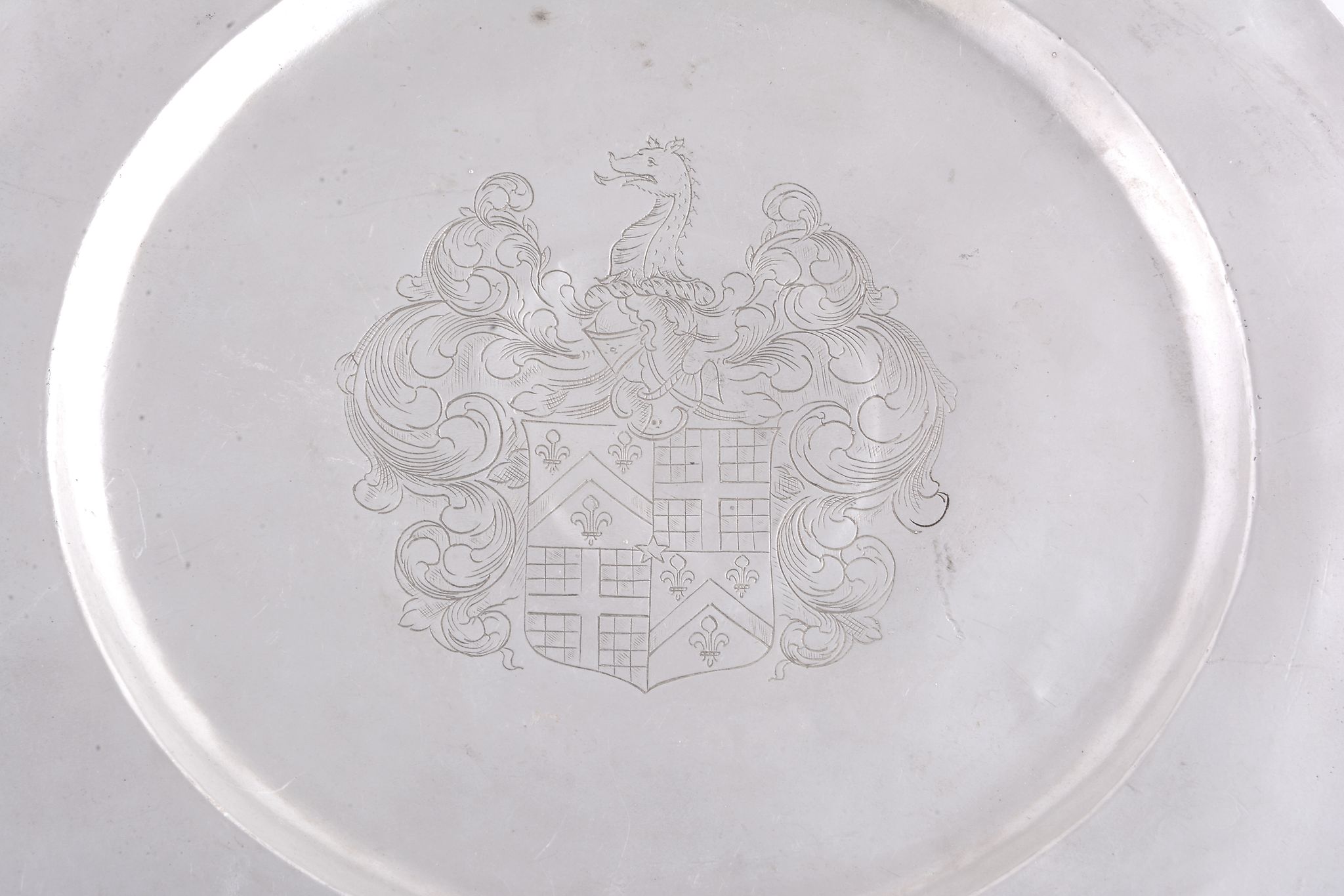 A silver footed salver by Friends of St George Anniversary Sales Ltd, London 1977, cast from 17th - Image 3 of 4