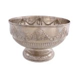 A Victorian silver pedestal punch bowl by Dobson & Sons (Thomas William Dobson & Henry Holmes