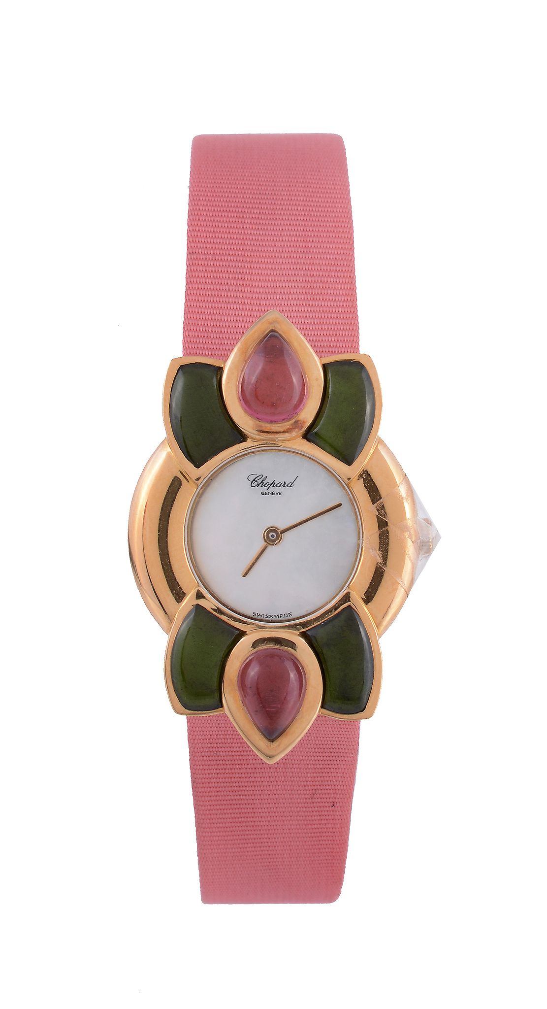 Chopard, ref. 462209, a lady's 18 carat gold and tourmaline wristwatch,   no. 915 1, circa 2010, - Image 2 of 2