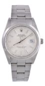 Rolex, Oyster Perpetual Date, ref. 15200, a stainless steel bracelet wristwatch,   no. D576076,