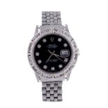 Rolex, Oyster Perpetual Datejust, ref. 1620, a stainless steel bracelet wristwatch,   no. T406349,