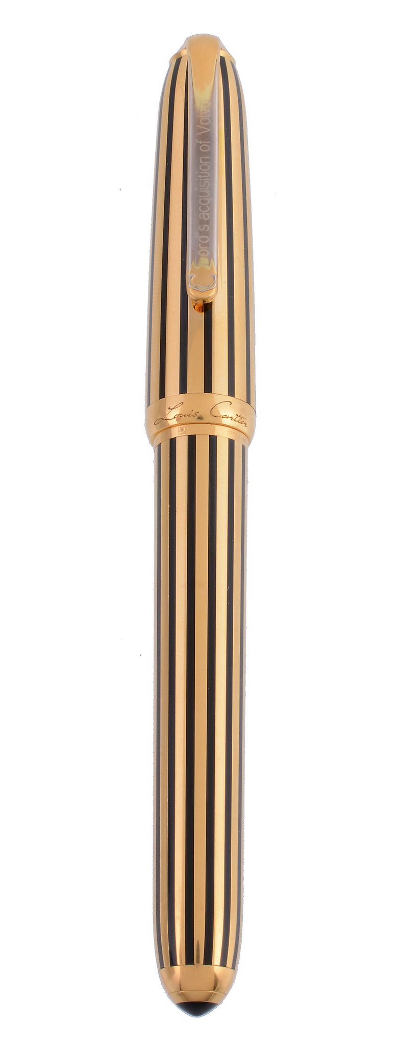 Cartier, Dandy, a limited edition fountain pen,   no. 0773/1847, the gold plated and black lacquer - Image 2 of 3