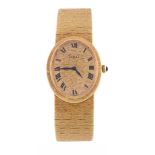 Piaget, ref. 9861 A6, an 18 carat gold bracelet watch,   no. 154795, manual wind movement, 18