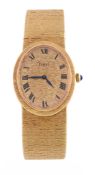 Piaget, ref. 9861 A6, an 18 carat gold bracelet watch,   no. 154795, manual wind movement, 18