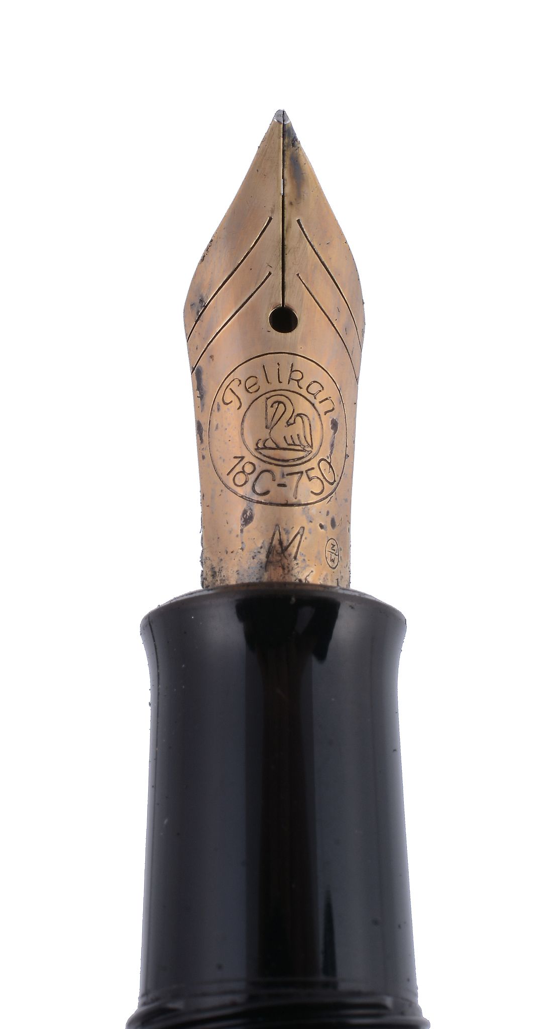 Pelikan, Toledo, an engraved and black resin fountain pen,   the engraved   barrel with a black - Image 3 of 3