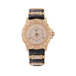 Piaget, Polo Key Largo, ref. 25025, an 18 carat gold and diamond wristwatch,   no. 812159, circa