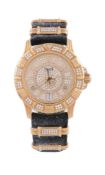 Piaget, Polo Key Largo, ref. 25025, an 18 carat gold and diamond wristwatch,   no. 812159, circa