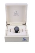 Jacob  &  Co., Epic II, a black steel chronograph wristwatch,   no. 911, circa 2011, automatic