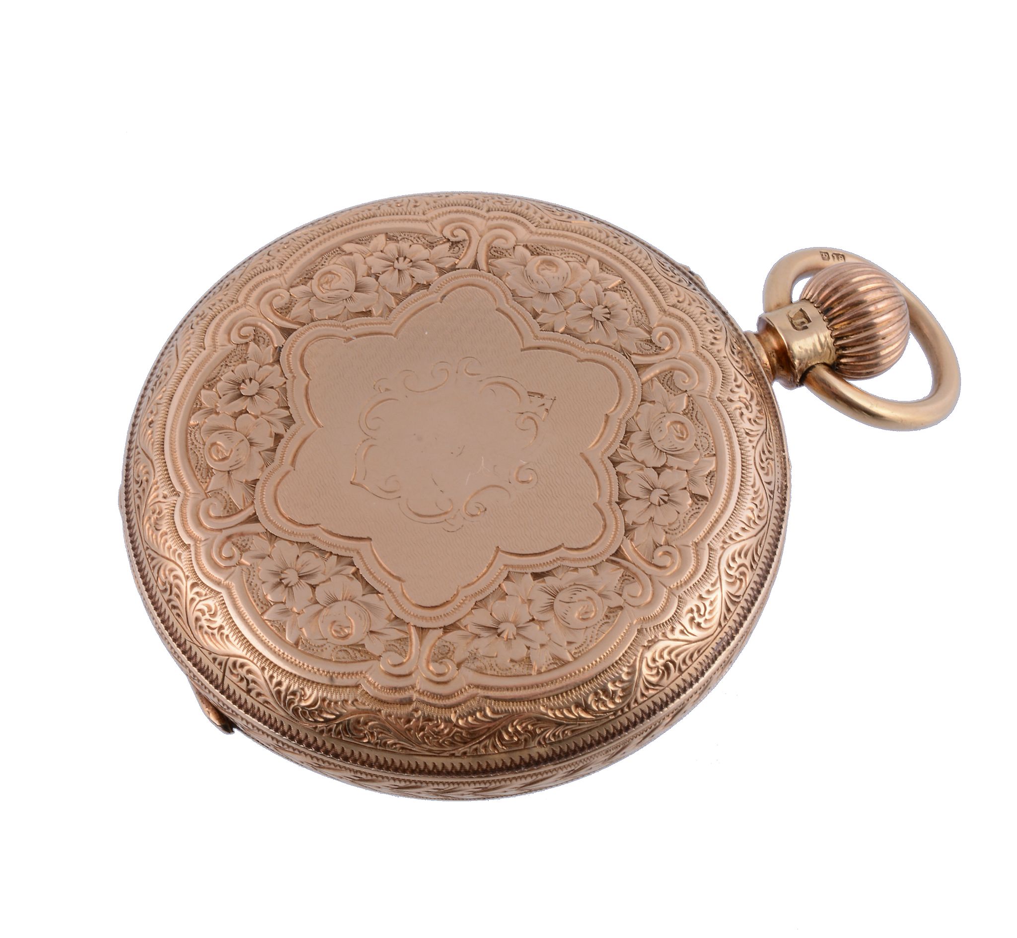 A. Lindrea, an 18 carat gold open face pocket watch,   no. 4412, hallmarked London 1883, full plate - Image 2 of 2