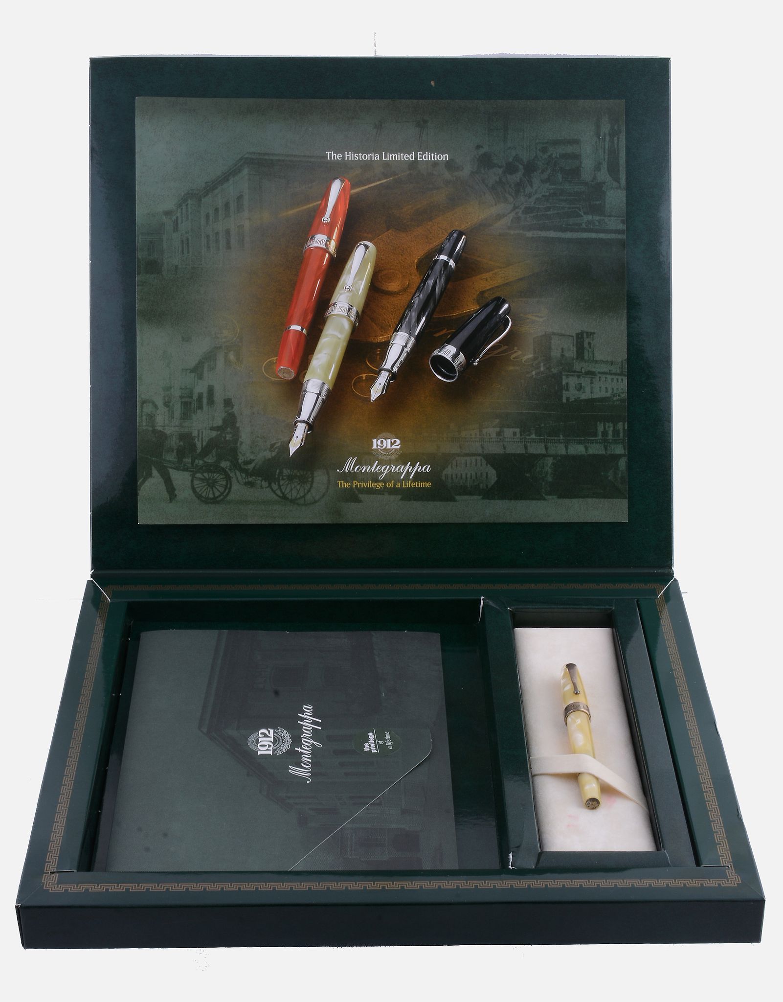 Montegrappa, Historia, a limited edition fountain pen,   no.0315/1000, with a pearlescent cap and - Image 2 of 3