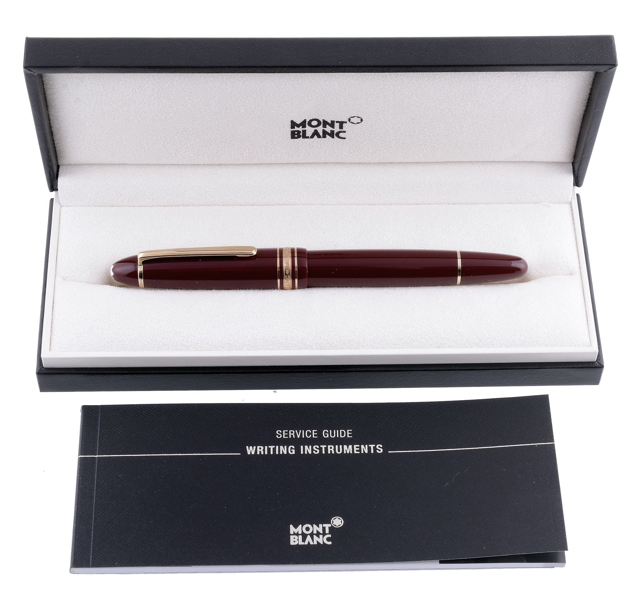 Montblanc, Meisterstuck, 161, a burgundy resin document marker pen,   the burgundy coloured resin - Image 3 of 3