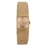 Omega, Swiss Special, ref. 8160, a lady's 18 carat gold bracelet wristwatch,   no. A77486, circa
