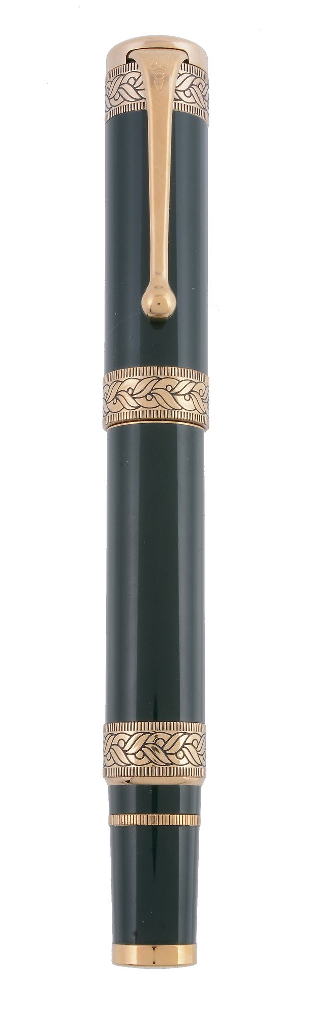 Aurora, Dante Alighieri, a limited edition the fountain pen,   no.0283/1919, the green resin cap