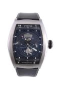 Cvstos, Challenge Twin-Time, ref. 085/200-01 ST, a stainless steel wristwatch,   circa 2007,