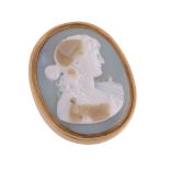 An early 19th Century hardstone cameo ring by Giovanni Battista Dorelli, circa 1810, the oval cameo