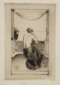 Theodore Casimir Roussel (1847-1926) - A Bookplate Etching and drypoint, with light plate-tone, on