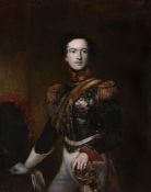 English School (19th Century) - Portrait of Sir Thomas Bradford Oil on canvas 128 x 104 cm. (50 1/