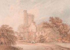 Thomas Hearne (1744-1817) - Caister Castle, Norfolk Watercolour over graphite 18.5 x 26 cm. (7 1/4 x