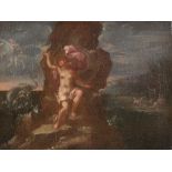 Circle of Flaminio Torre (1621-1661) - The Rape of Europa; Perseus and Andromeda A pair, oil on